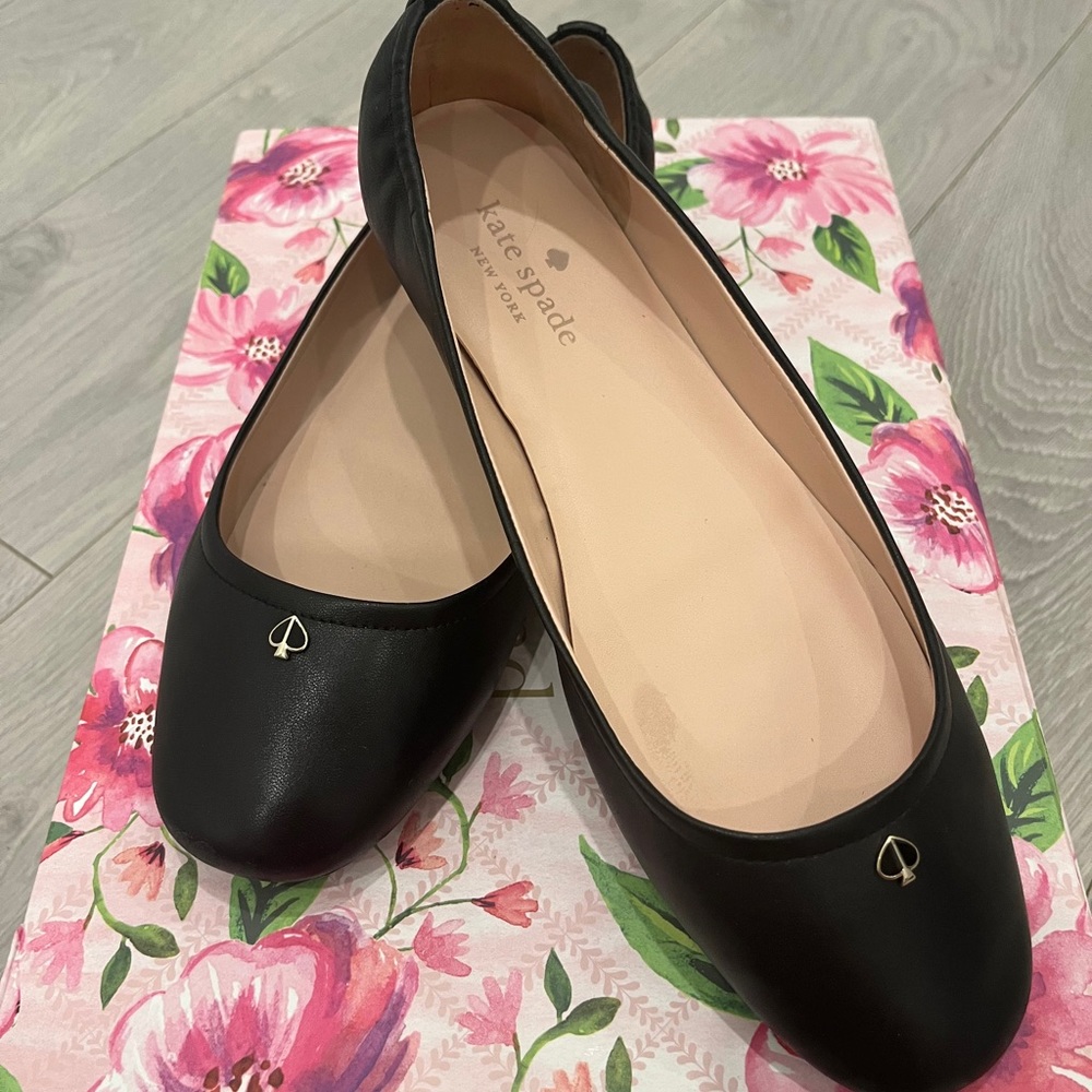 Kate Spade Black Flats